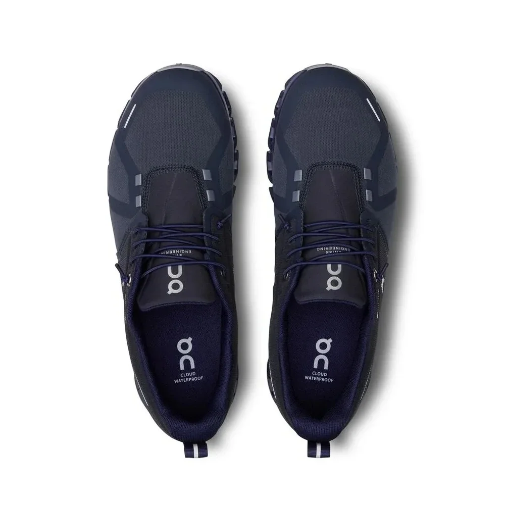 Men's Size 14 On Cloud 5 Waterproof Navy/Ink Athletic Running Shoes 59.97759 NEW